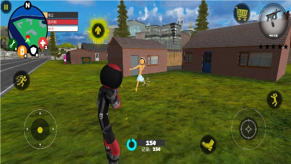 黑豹绳索火柴人