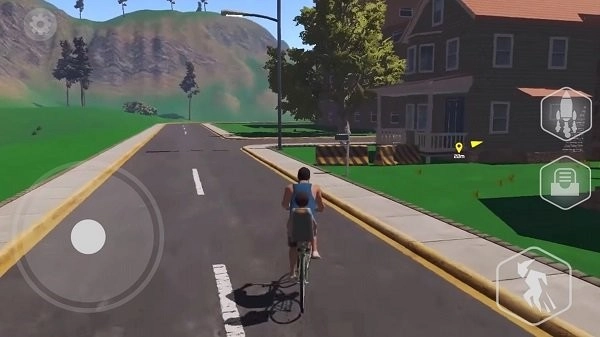 爸爸送儿子去学校