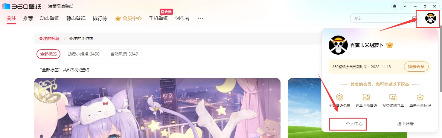 360壁紙PC端使用教程