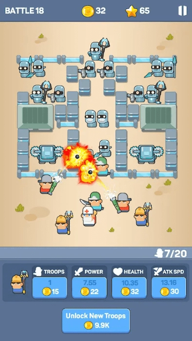 战士防御游戏(3)