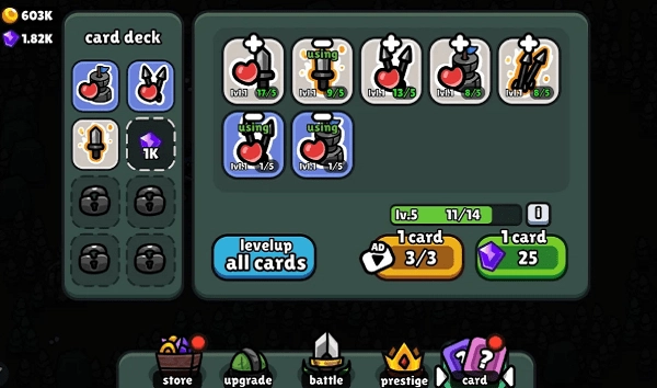 卡牌召唤勇者游戏