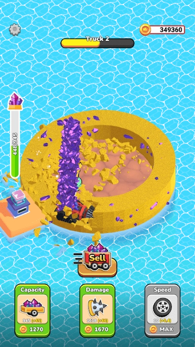 循环挖掘机游戏