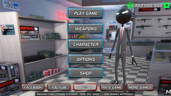 惊人犯罪火柴人 Amazing Crime Strange Stickman - Rope Vice Vegas