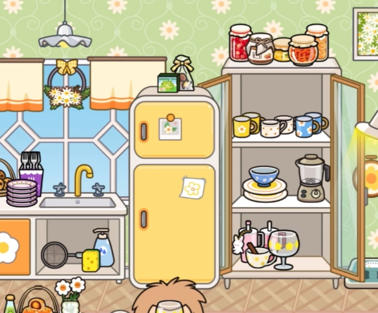 米加小镇世界黄色花朵公寓1