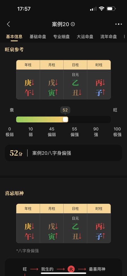陈抟八字排盘手机图1