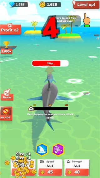 贪吃大白鲨正版图3