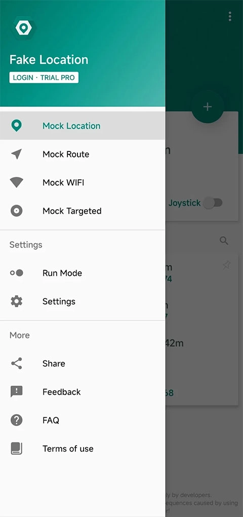 Fake Location中文版图1