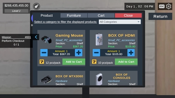 電腦游戲商店模擬器 GamingShopSimulator截圖0