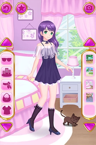 时尚女孩的装扮秀游戏1