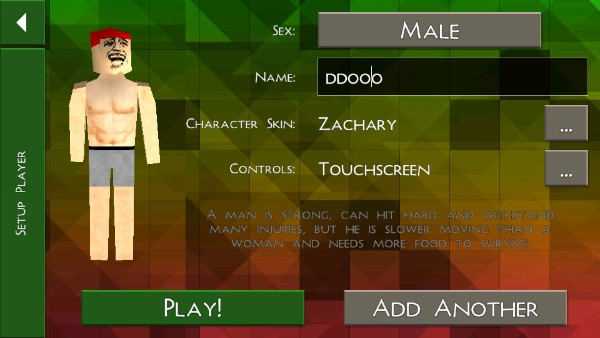 生存战争2.4野人岛人物创建