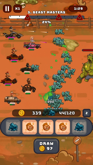 狂暴賽車英雄游戲(FuryCarHeroes)截圖1