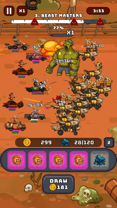 狂暴賽車英雄游戲(FuryCarHeroes)截圖0