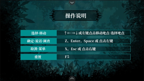 雾雨飘散之森操作说明