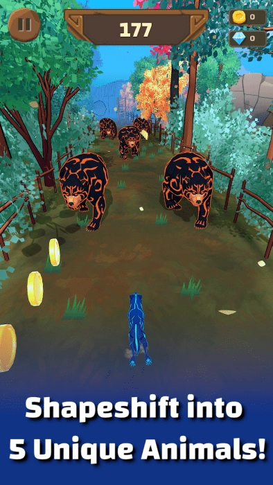 动物变形跑酷游戏图1