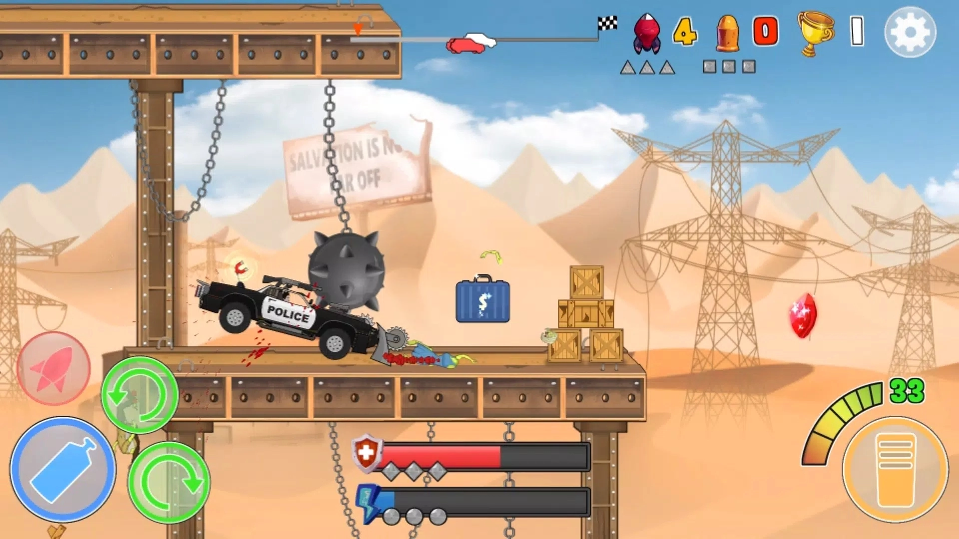 僵尸碰撞赛车手机版(4)