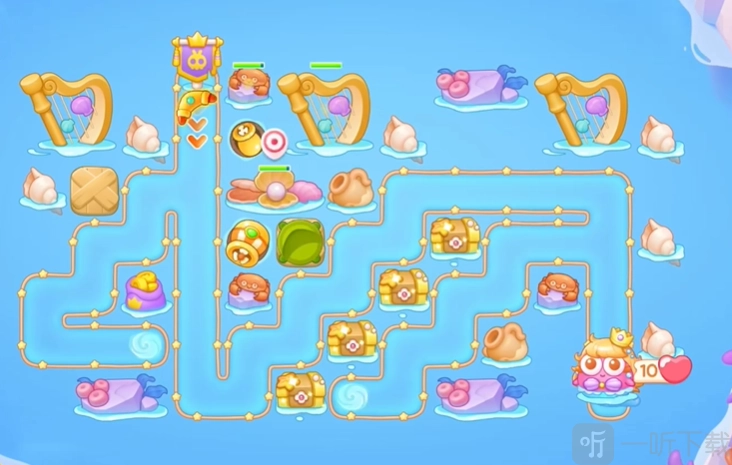 保卫萝卜4阿波与魔法宝藏第107关通关方法第107关完整通关攻略