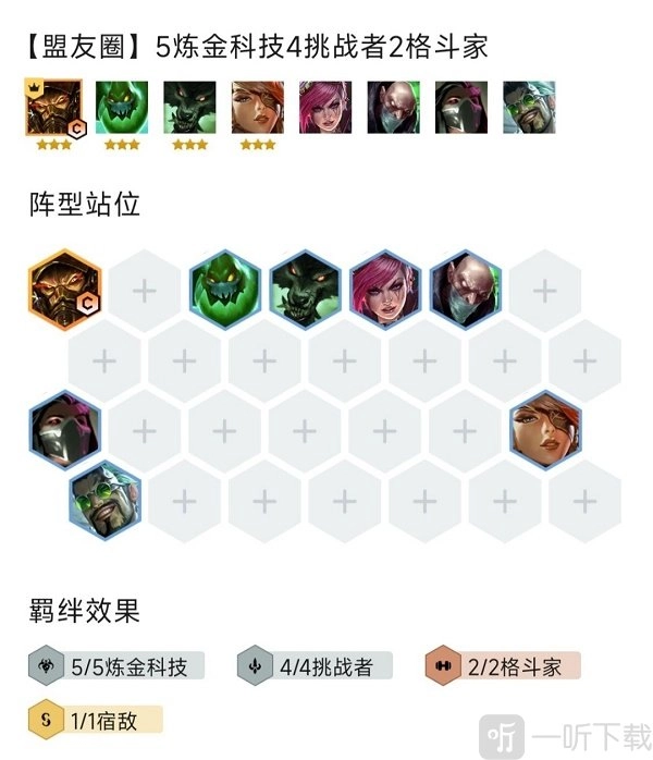 《金铲铲之战霓虹之夜版本炼金挑战者蛮王阵容搭配指南》