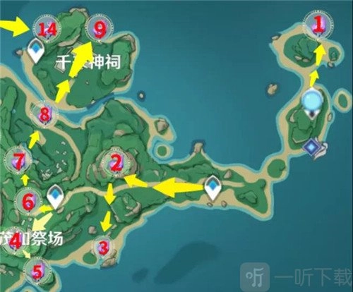 原神2.2版本雷神瞳的位置在何处？原神2.2版本雷神瞳位置分布详细情况一览