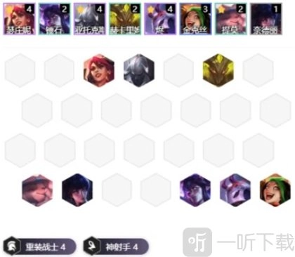 云顶之弈s4当下最新的神射手阵容是啥？重装神射手阵容又有哪些玩法技巧？