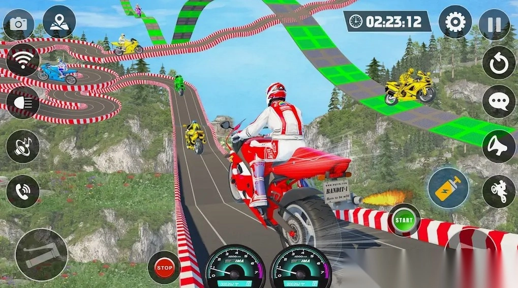 摩托自行车赛车特技(2)