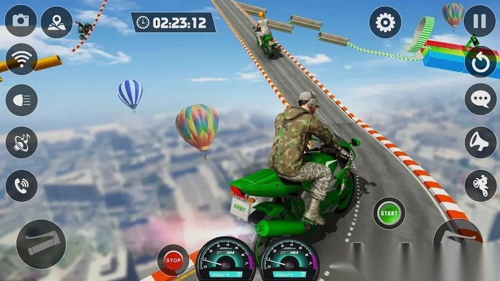 摩托自行车赛车特技(4)