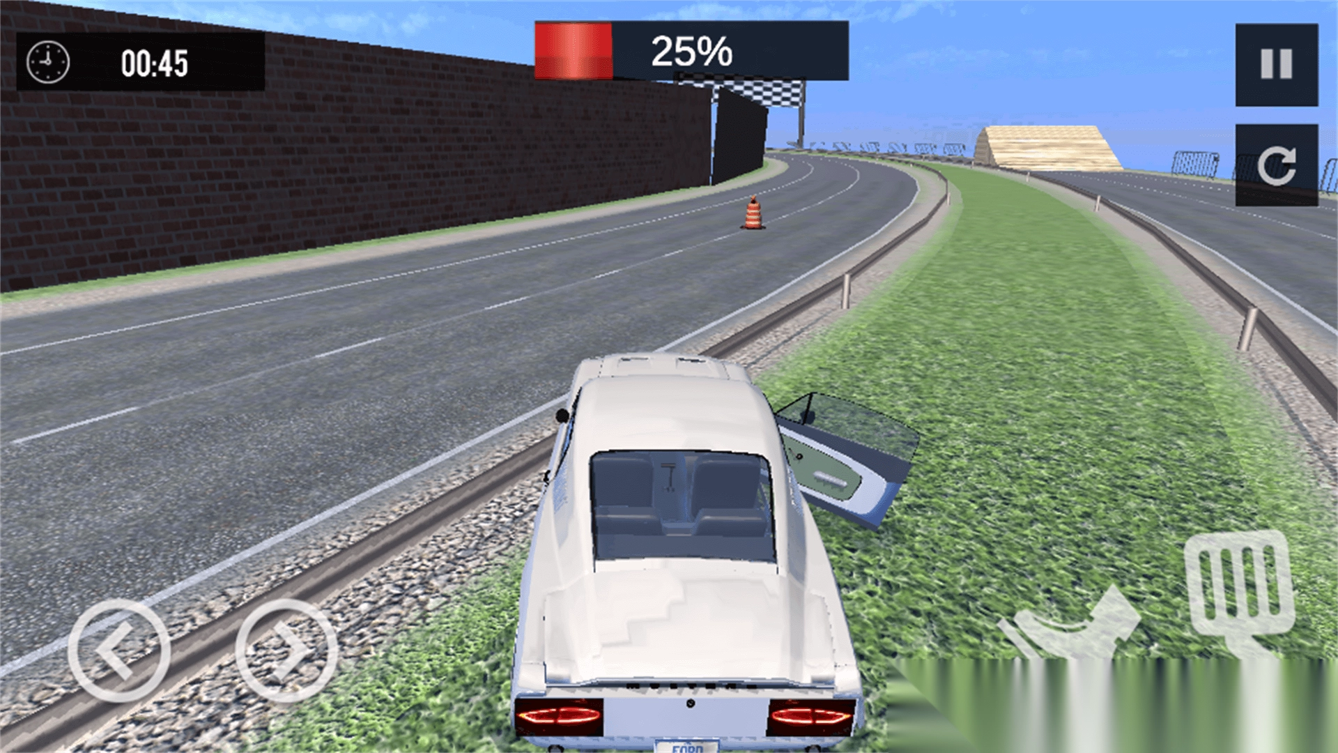 公路车祸破坏模拟