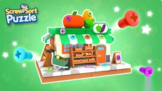 螺丝排序拼图针果酱拼图