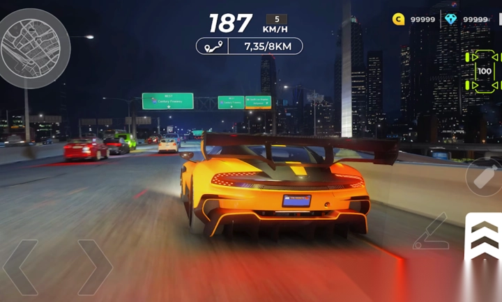 街头赛车夜晚维加斯