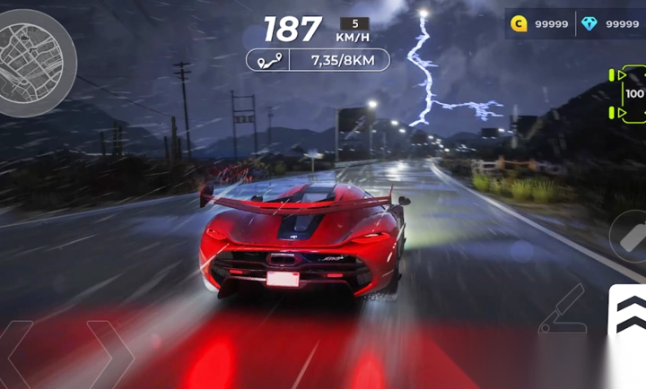 街头赛车夜晚维加斯