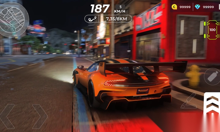 街头赛车夜晚维加斯