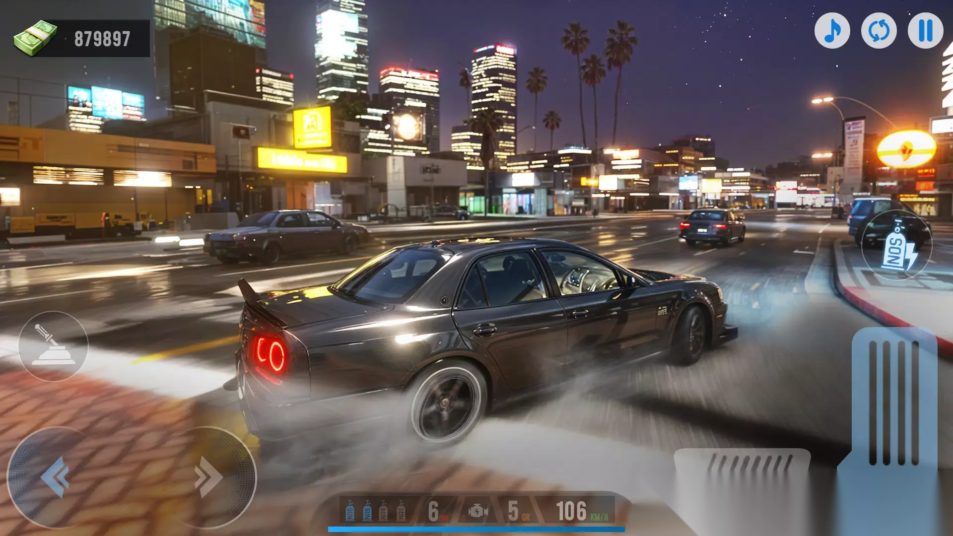 汽车漂移午夜驾驶