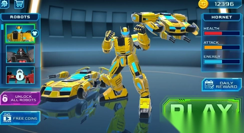 机器人汽车变形