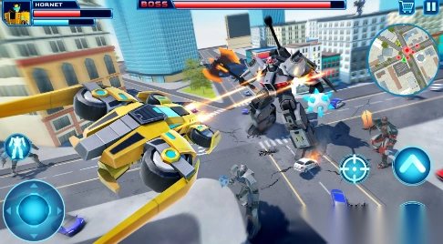 机器人汽车变形