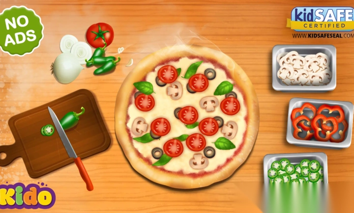 儿童披萨烘焙游戏