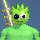 绿色沙箱布娃娃