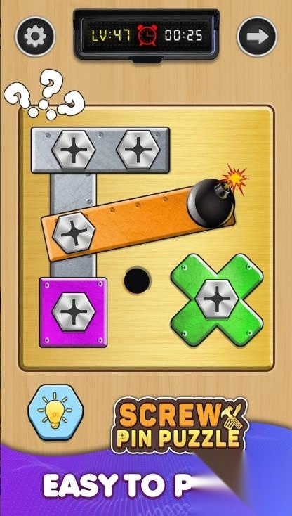 拧下螺母和螺栓拼图(3)