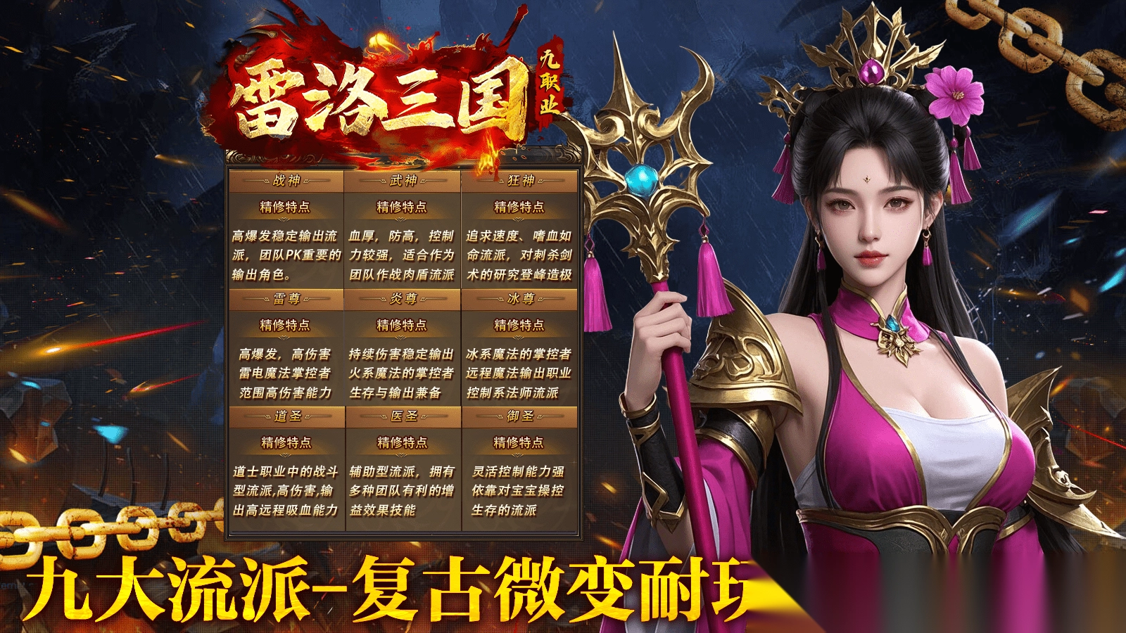 雷洛三国九职业