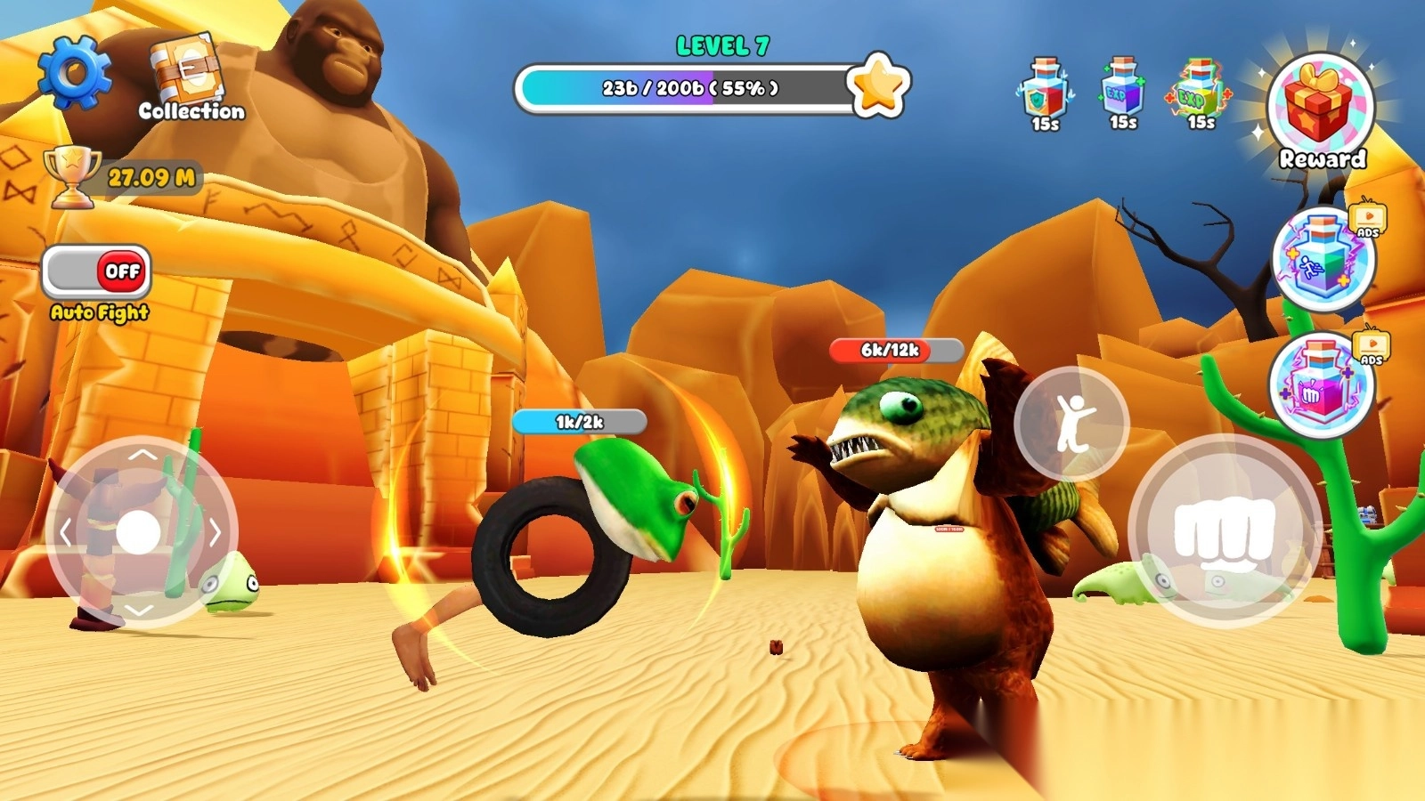 战斗进化吃出成长