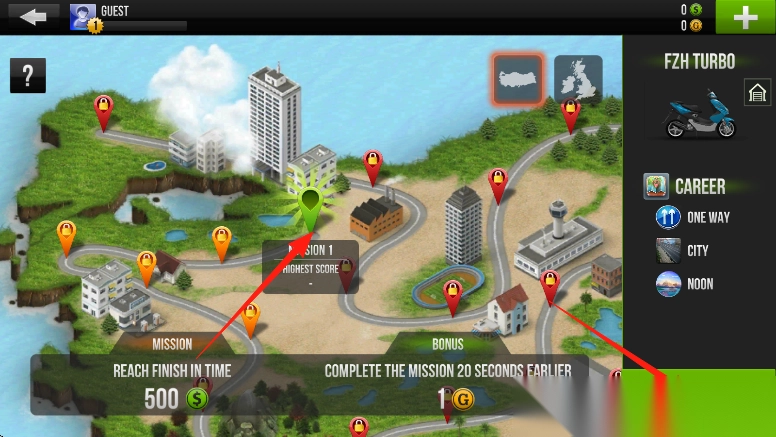 公路赛车摩托骑手