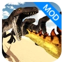 饥饿的猛禽沙漠恐龙狩猎