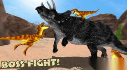 饥饿的猛禽沙漠恐龙狩猎