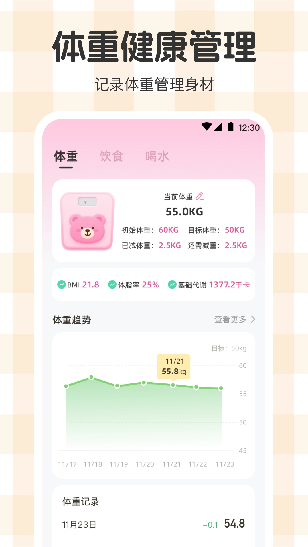 体重管理Goal减肥食谱图1