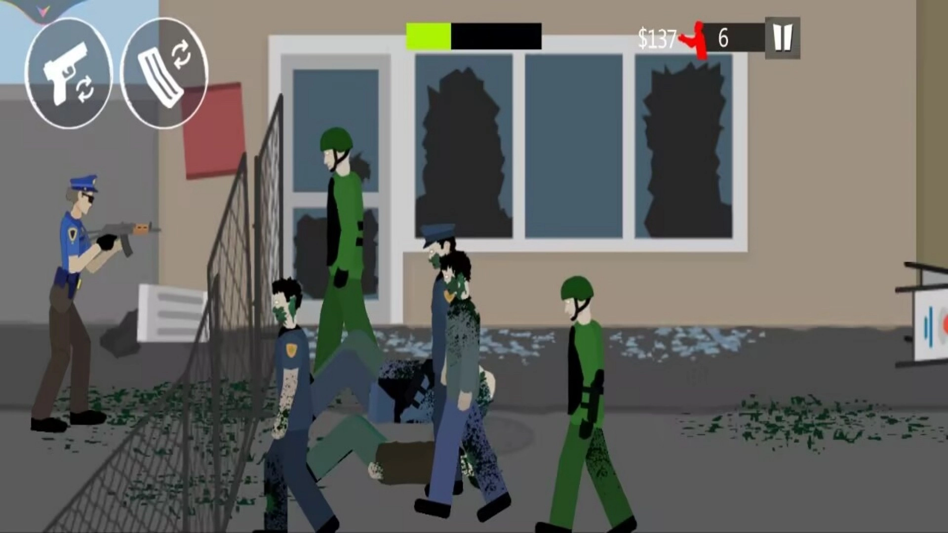 平面僵尸战场3D