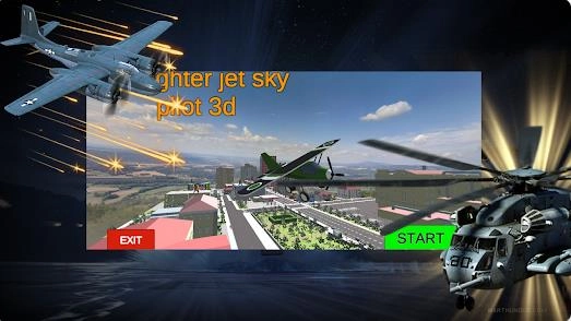 飞行战斗机飞行员3D