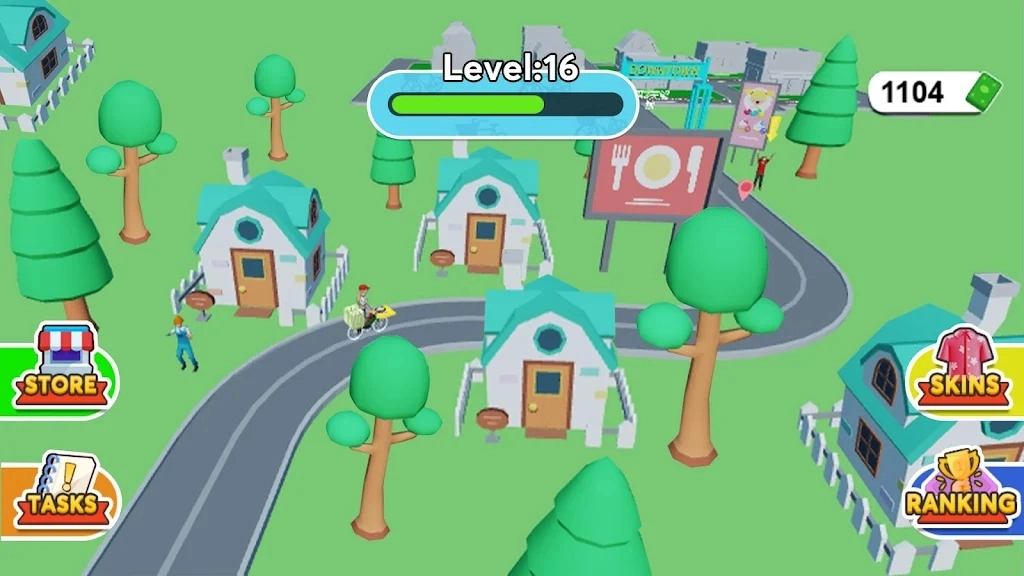 疯狂的披萨自行车比赛