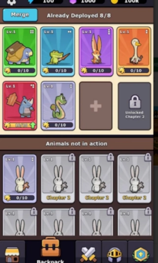 怪兽乱斗背包合成防御战