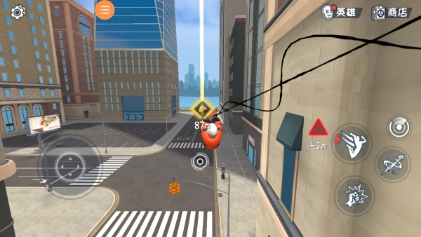 蜘蛛英雄飞天绳索