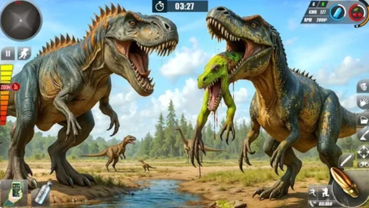 恐龙游戏家庭生活模拟截图1