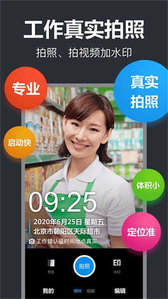 工作蜂水印相機(jī)