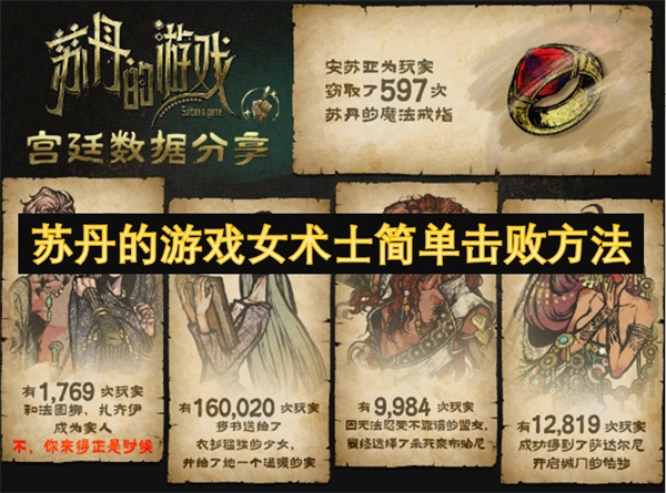 蘇丹游戲中女術士的簡易擊敗方式